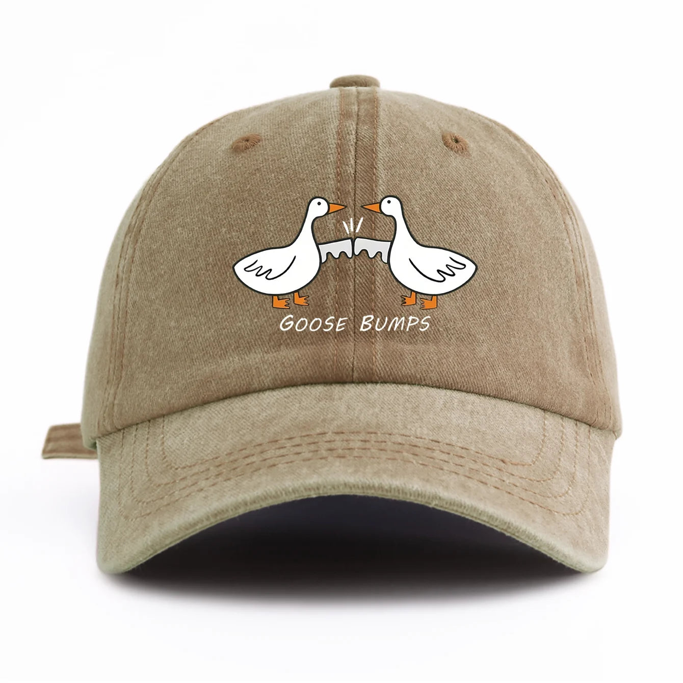 GOOSE BUMP Print Washed Baseball Cap For Adults