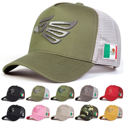 Unisex Mexican Eagle Label Baseball Caps