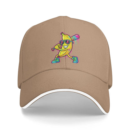 Banana Funny Baseball Drip Ice Cream Casual Baseball Cap
