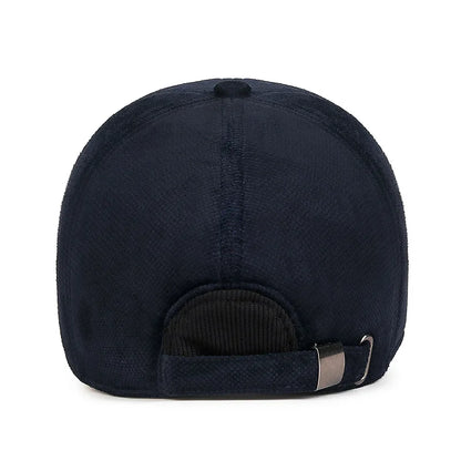 Autumn And Winter Cotton Hat With Fleece Warm Ear Protection Baseball Cap