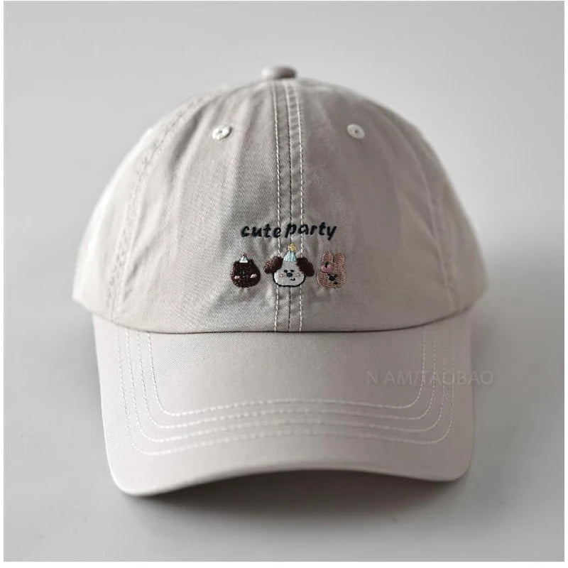 Cartoon Embroidered Cotton Baseball Cap