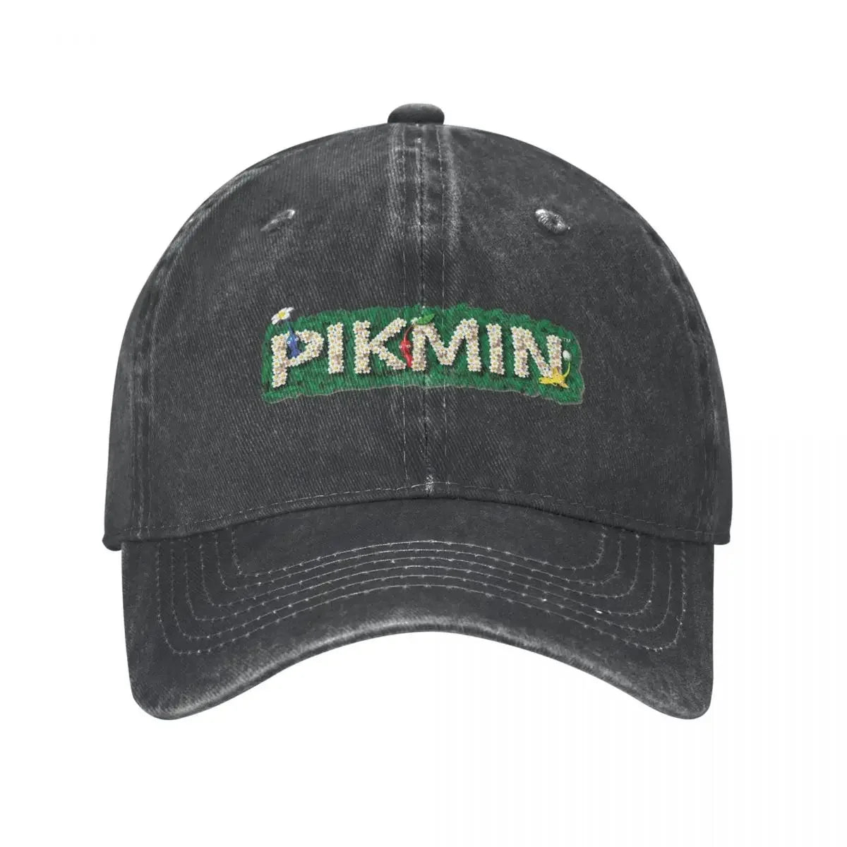 Pikmin Logo Baseball Caps Vintage Distressed Denim