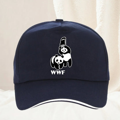 Retro WWF Panda Bear Baseball Cap
