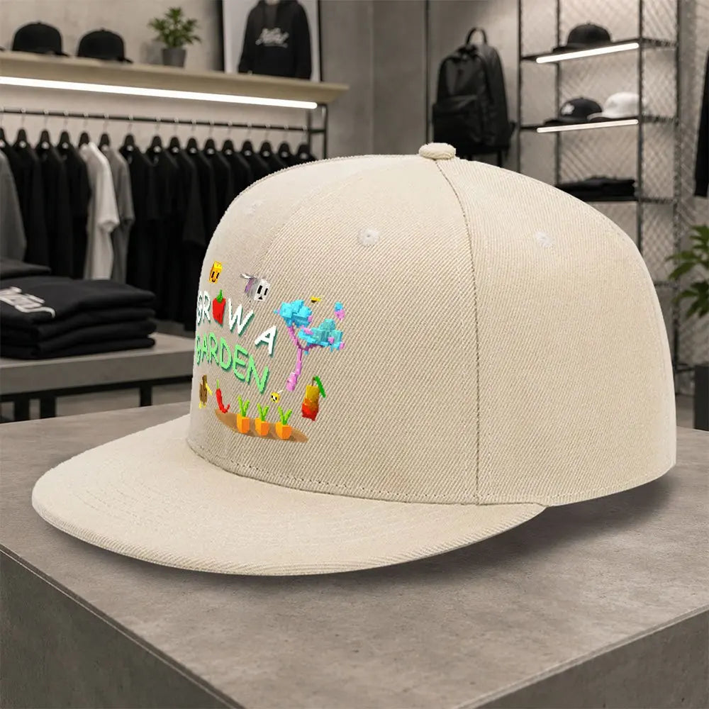 GROW A GARDEN Pixel Style Unisex All-Match Snapback Cap