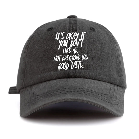 IT'S OK Print Washed Baseball Cap For Adults