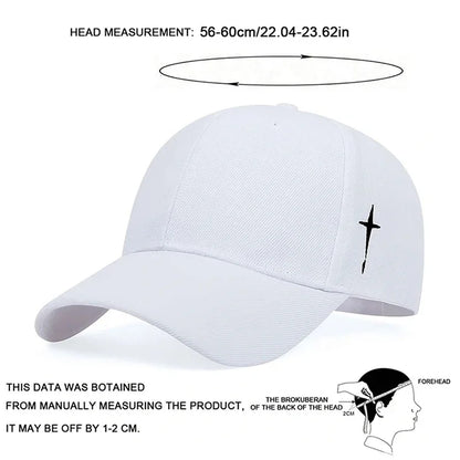 Unisex Simple Cross Embroidery Baseball Caps Spring And Autumn