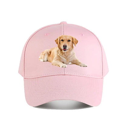 Golden Retriever Print Baseball Cap