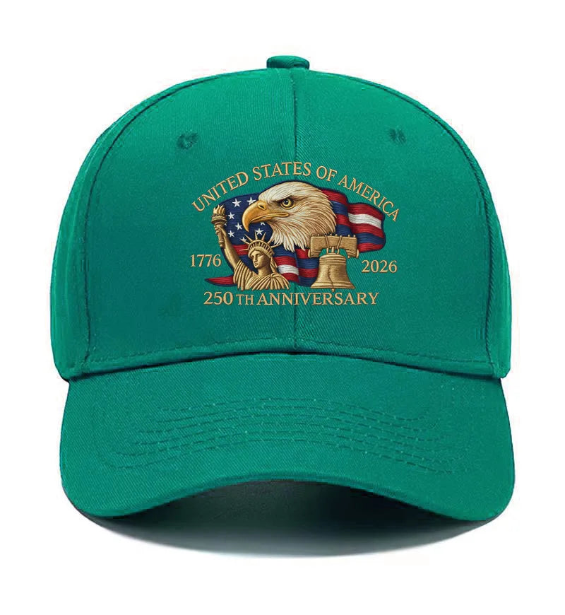 250th Anniversary Hat USA Patriotic Baseball Caps Eagle Embroidered Baseball Hats For Men Women