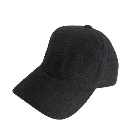Warm Rabbit Fur Snapback Cap