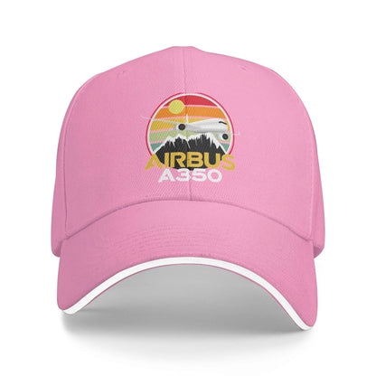 Airbus A350 Sunset Pilot Casual Baseball Cap
