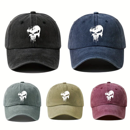 Printed Skull Baseball Hat