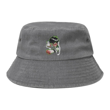 Unisex Washed Denim Bucket Hat Naruto Beach Hatwear