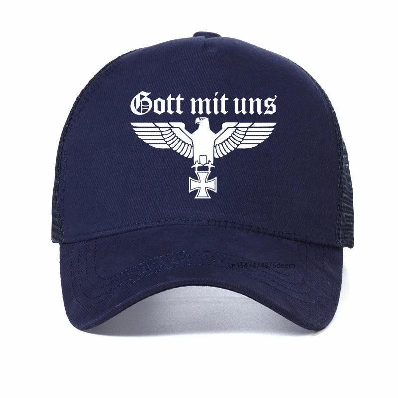God With Us Eagle Pin WW2 Wehrmacht Military Badge Baseball Cap