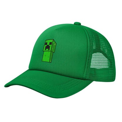 Unisex Creepers mob sticker Trucker Cap Mesh Baseball Cap