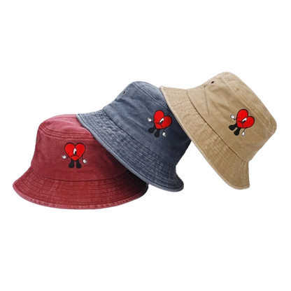 Trendy Bad Bunny Fisherman's Hat Wide Brim Sun Protection Men Sun Hat Bucket Hat