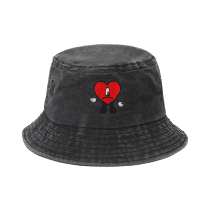 Trendy Bad Bunny Fisherman's Hat Foldable Wide Brim Men All-Match Bucket Hat
