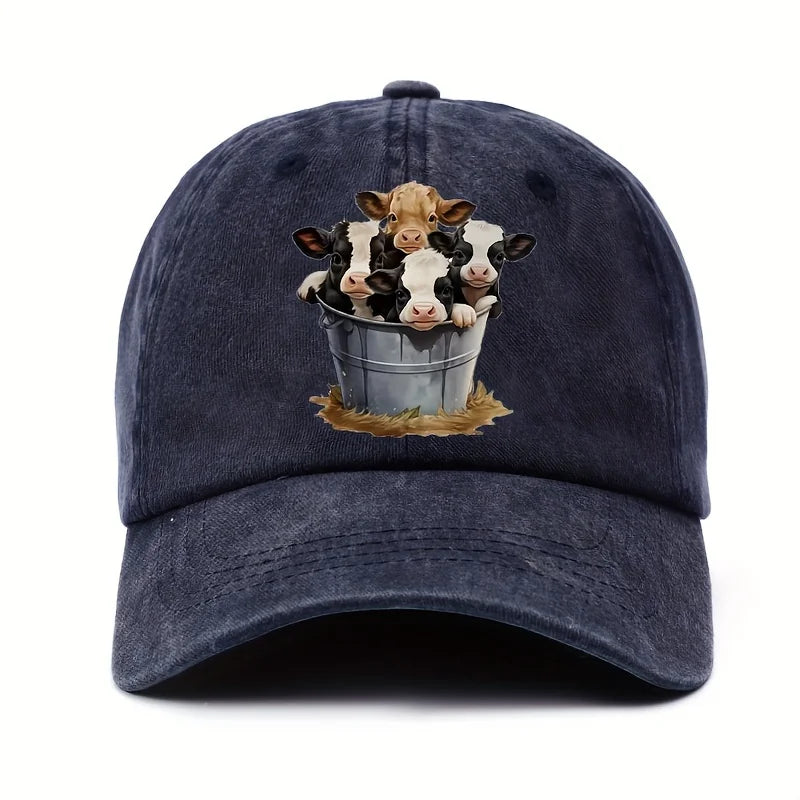Cute Cow Print Baseball Cap