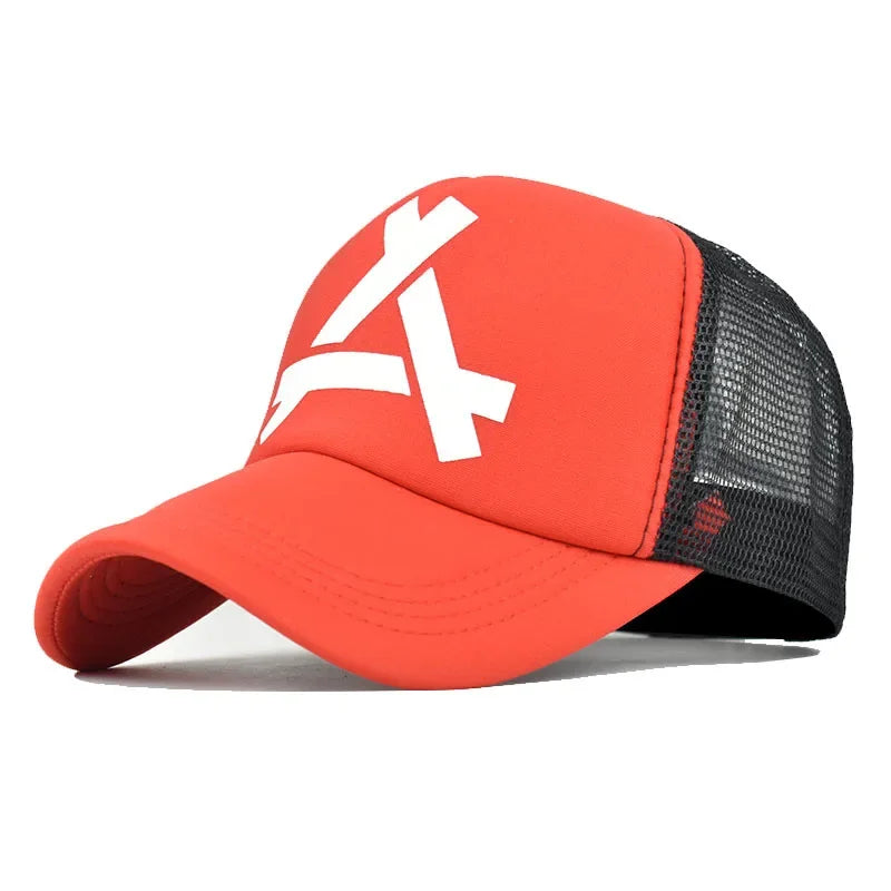 New Unisex A- Letter Printing Baseball Net Caps Hip Hop Cap Spring And Summer