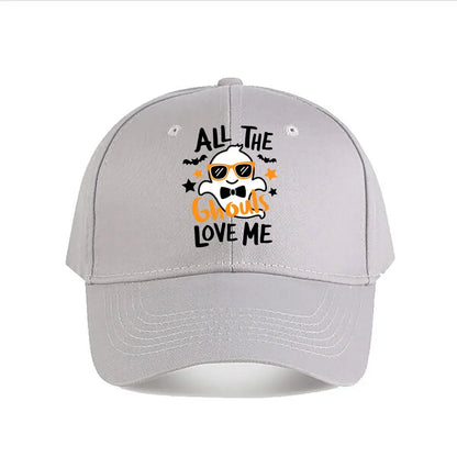 Halloween Ghouls Ghost Baseball Cap