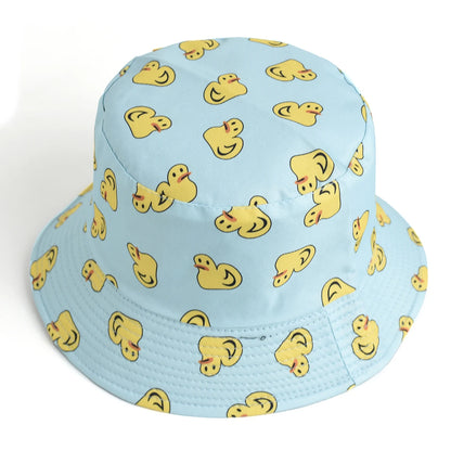 Blue Sky And White Clouds Print Bucket Hat
