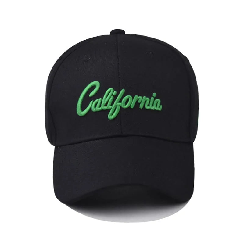 New Mens Baseball Cap 3d California Embroidery Dad Hat