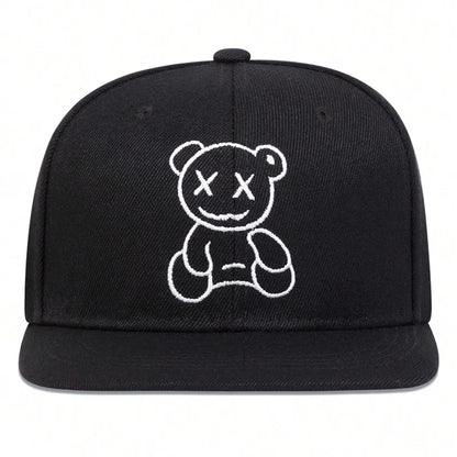 Unisex XX Little Bear Embroidery Hip-hop Hats Snapback Caps