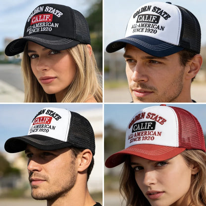 Golden State California Embroidered Mesh Baseball Cap