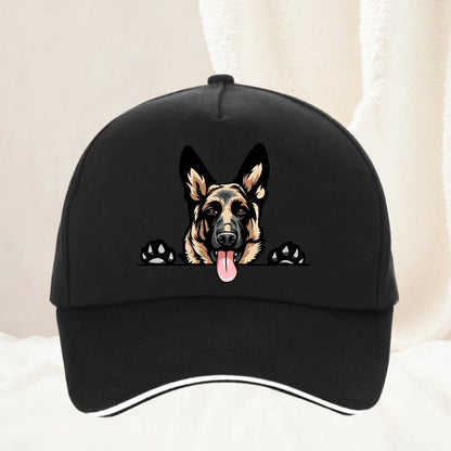 Smiling German Shepherd cartoon Baseball Cap