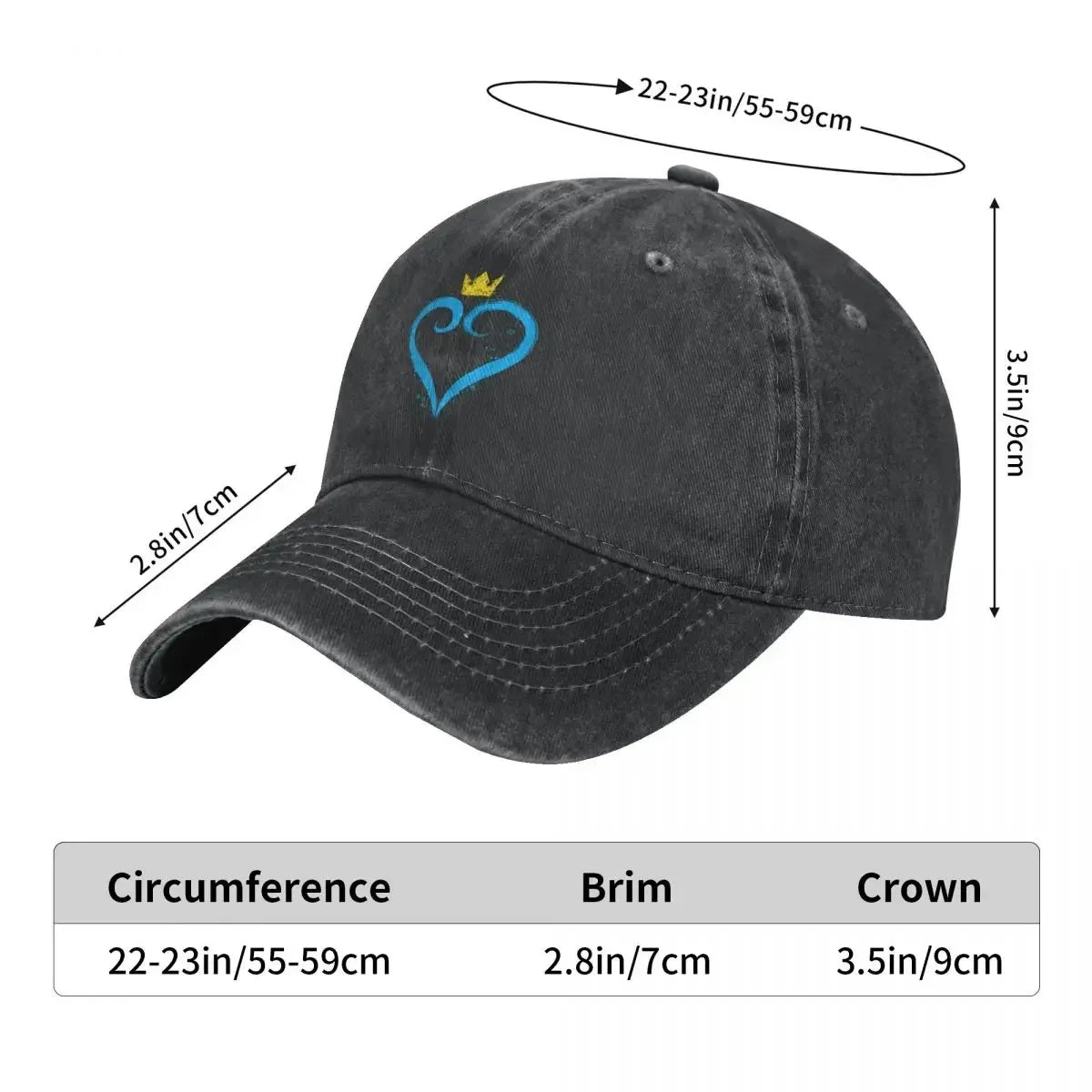 Kingdom Hearts Painting Stuff Unisex Style Baseball Cap