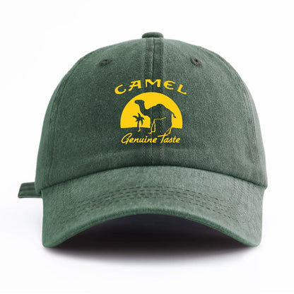 CAMEL Print Washed Baseball Cap For Adults