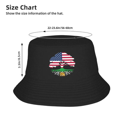 Persian American Flag USA Persia Iran Flag Iranian Roots Bucket Hat