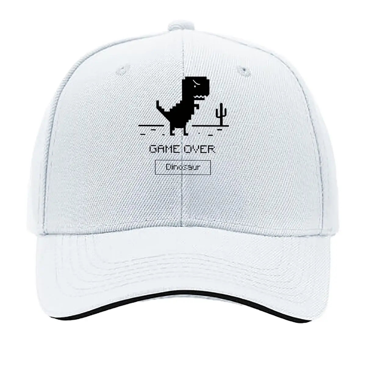 Game Over Dinosaur Pixel Art Desert Hip Hop Hat Baseball Cap