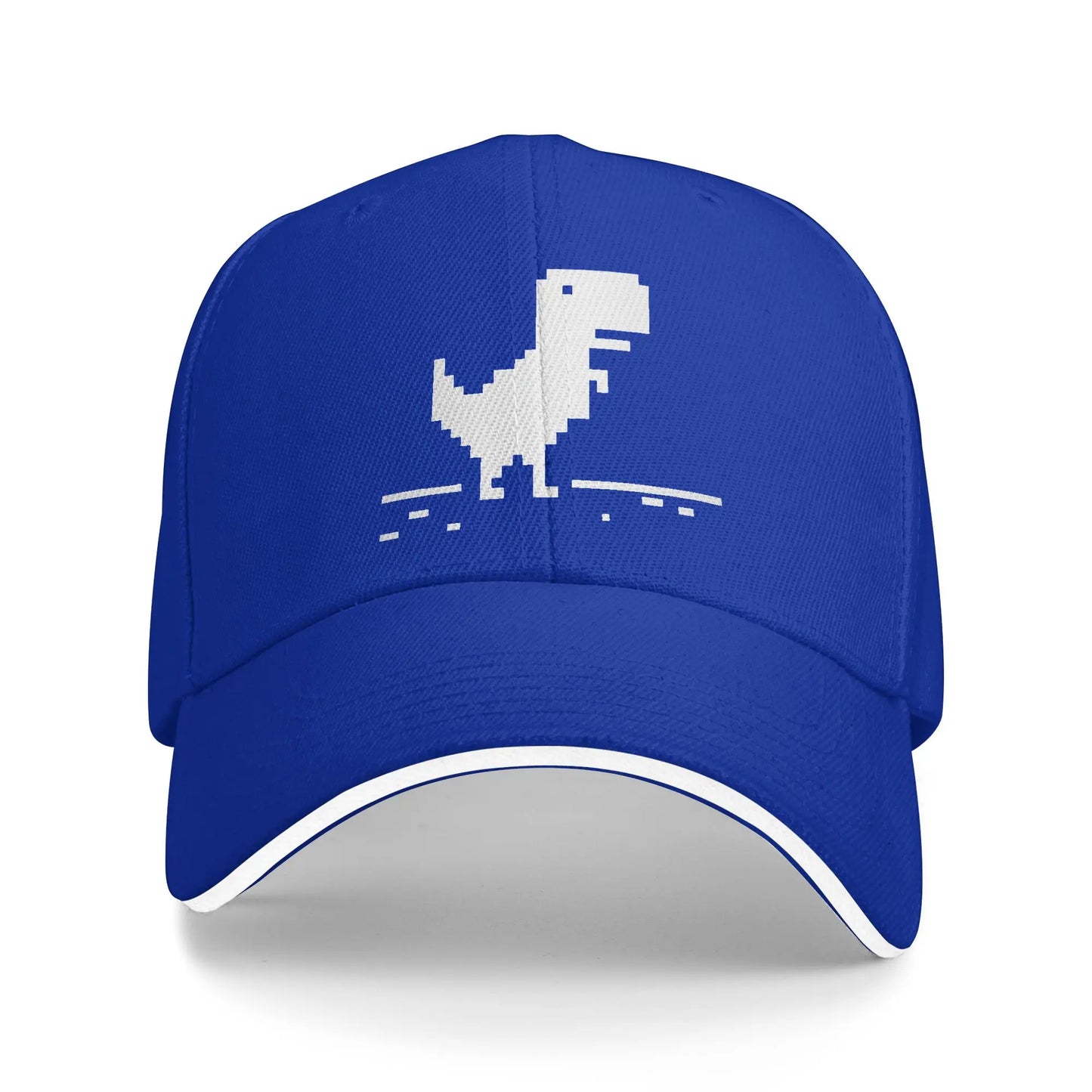 T Rex Geek Dinosaur Pixel Art Without Internet Baseball Cap