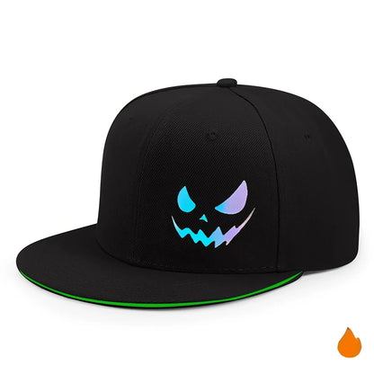 Unisex Personality Ghost Expression Hip-hop Hats Snapback Caps Sunscreen Hat