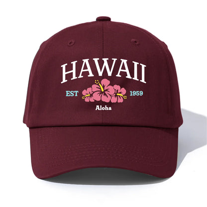 HAWAII Print  Baseball Cap for Adults