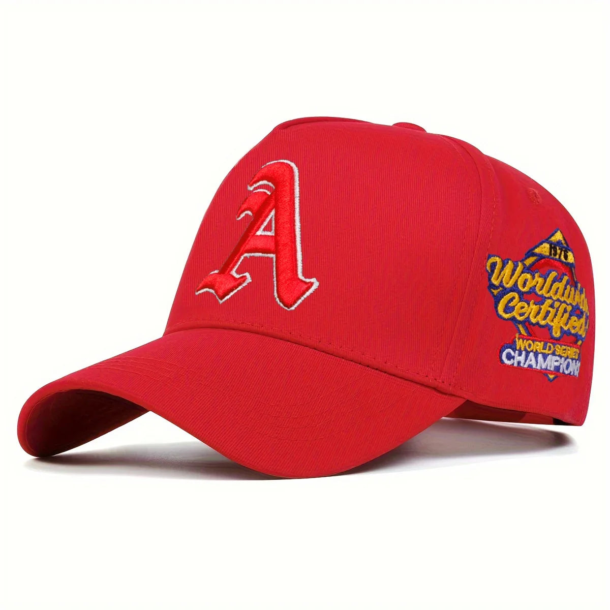 Unisex Gothic Letter A Embroidery Side Worldwide Baseball Caps