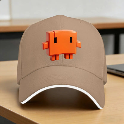 All Tests Pass Now! Dev Debug Orange Burst Text Claude Baseball Cap