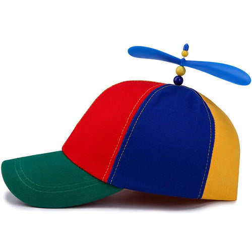 Adult Rainbow Baseball Cap Funny Bamboo Dragonfly