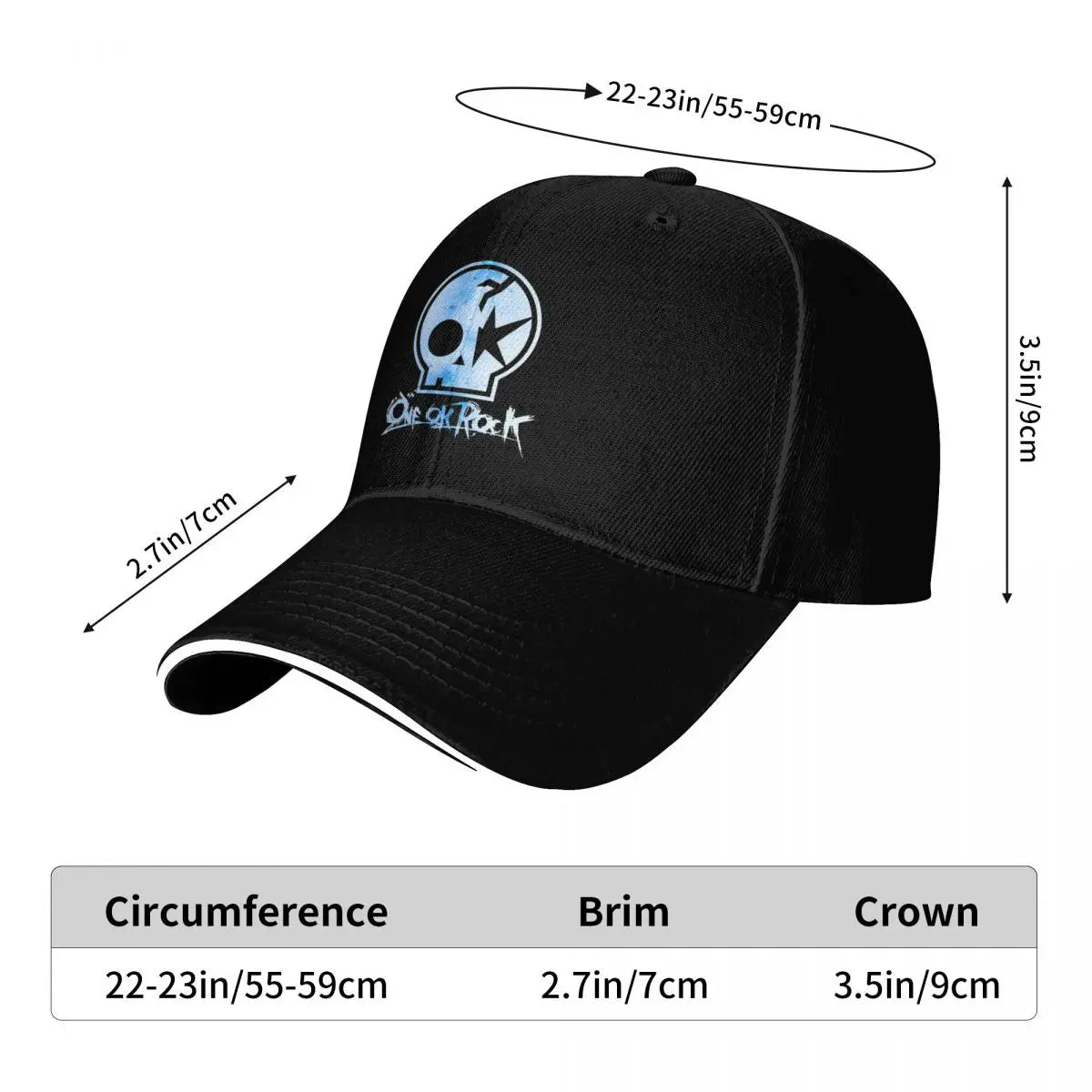One Ok Rock Tulisan Japan Logo Cap Fashion Casual Baseball Caps