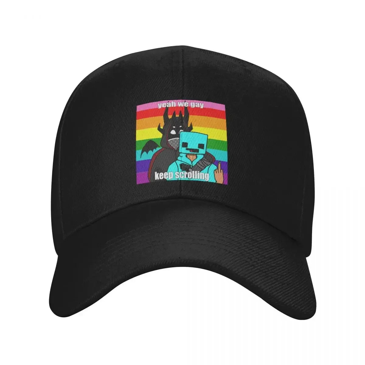 2026 Yeah We Gay Keep Scrolling Baseball Cap