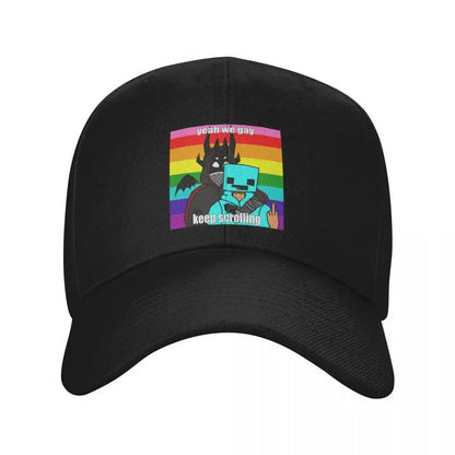 2026 Yeah We Gay Keep Scrolling Baseball Cap