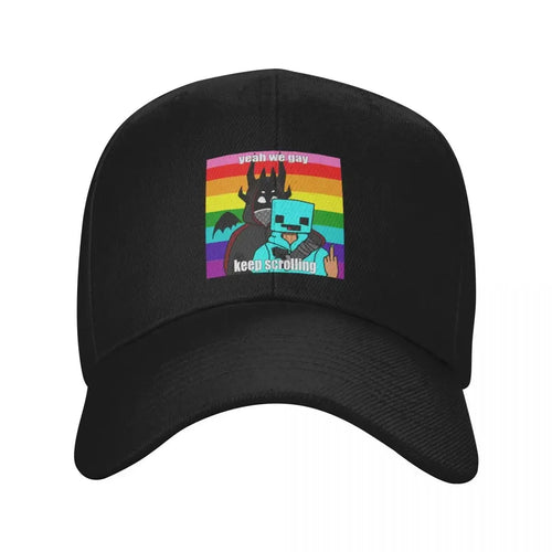 2026 Yeah We Gay Keep Scrolling Baseball Cap
