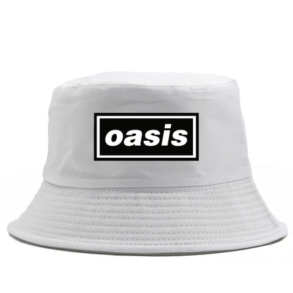 Unisex Oasis Prints Bucket Hats American Heavy Summer Headwear Foldable Outdoor
