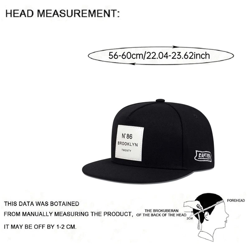 N86 Printed Hip Hop Skateboarding Hat Snapback Hat