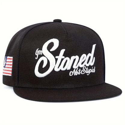 Unisex Stoned Letter Embroidery Hip-Hop Hats Baseball Caps Snapback Caps