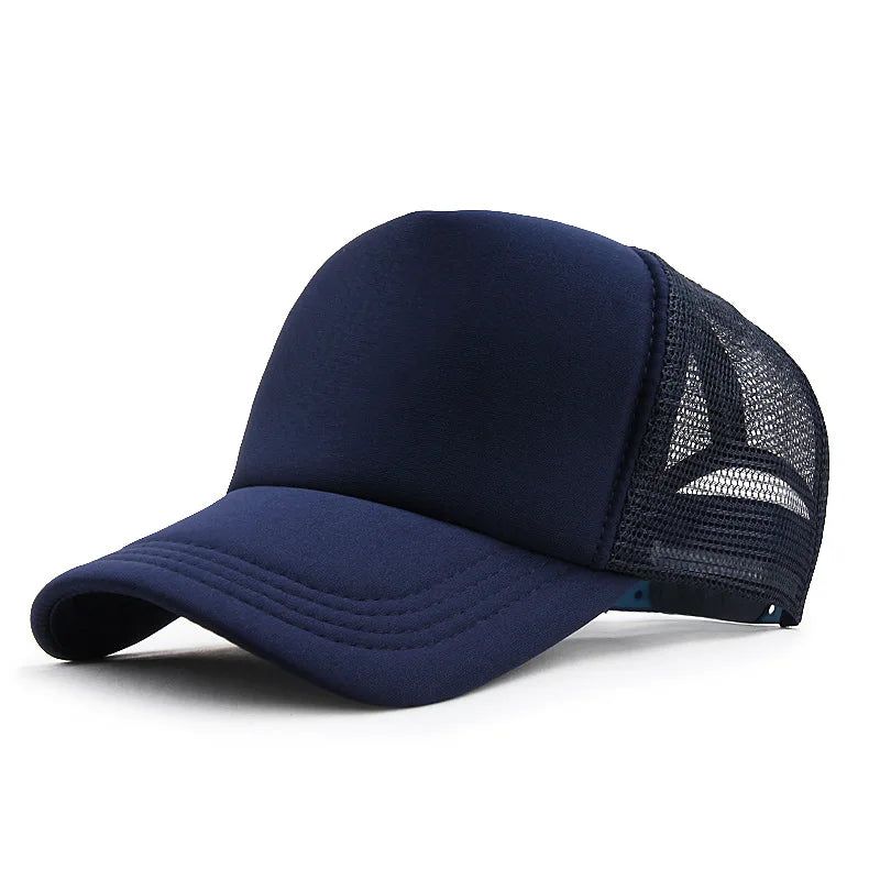 Unisex Cap Casual Plain Mesh Baseball Cap