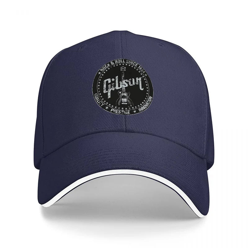 Gibson Logo Black Baseball Cap
