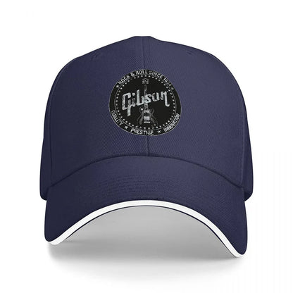 Gibson Logo Black Baseball Cap