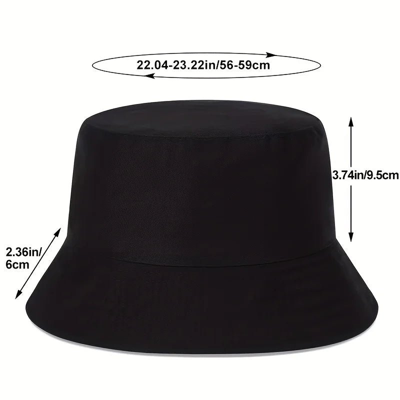 Unisex N86 Label Personality Pu Leather Bucket Hats Fishermen Caps
