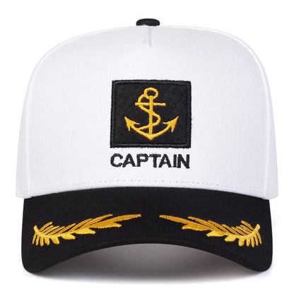 Unisex CAPTAIN Circle Embroidery Baseball Caps Spring Autumn